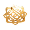 Secondhand Chanel CC Gold Plated Filigree Brooch