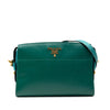 Prada Bicolor Saffiano Vernice Esplanade Crossbody Secondhand