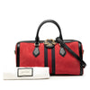 Secondhand Gucci Medium Suede Web Ophidia Top Handle Bag
