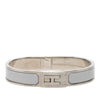 Hermès Palladium Plated Enamel Jet Bracelet Secondhand