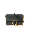 Chloé Small Studded Suede and Calfskin Faye Crossbody Secondhand