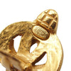 Chanel Gold Plated CC Heart Clip on Earrings Secondhand