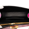 Saint Laurent Small Metallic Python Embossed Leather Monogram Envelope Bag Secondhand