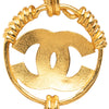 Chanel CC Gold Plated Cross Pendant Necklace Secondhand