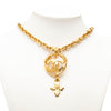 Chanel CC Gold Plated Cross Pendant Necklace Secondhand
