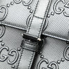 Secondhand Gucci GG Embossed Perforated Double Belt Bag