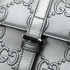 Secondhand Gucci GG Embossed Perforated Double Belt Bag