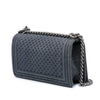 Chanel Medium Embossed Denim Boy Flap Secondhand