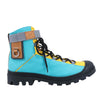 LOEWE Anagram 20SS Canvas & Leather Short Boots 44 EU in Multicolor (Marketplaces) Secondhand