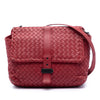 Bottega Veneta Nappa Intrecciato Double Sided Flap Messenger Bag Secondhand