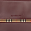 Burberry House Check Trimmed Leather Shoulder Bag Secondhand
