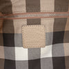 Burberry Leather Trimmed Canvas Drawstring Bucket Bag Secondhand