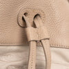 Burberry Leather Trimmed Canvas Drawstring Bucket Bag Secondhand