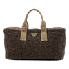 Prada Tweed Satchel Secondhand