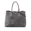 Prada Medium Scamosciato Double Satchel Secondhand