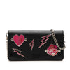 Prada Saffiano Metal Applique Wallet On Chain Secondhand