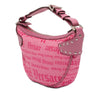 Versace Canvas Gothic Logo Repeat Handbag Secondhand