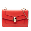 Bvlgari Mini Calfskin Serpenti Forever Clutch with Chain Secondhand