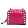 Valentino Leather Rockstud Double Zip Chain Crossbody Secondhand