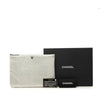 Chanel Medium Chevron Metallic Calfskin O Case Clutch Secondhand