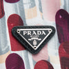 Prada Tessuto Lipstick Print Drawstring Pouch Secondhand