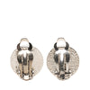 Chanel CC Brass Round Clip On Earrings Secondhand