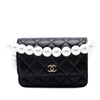 Chanel CC Quilted Lambskin Maxi Pearl Chain Strap Secondhand