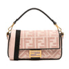 Fendi Zucca Embroidered Canvas Baguette Satchel Secondhand