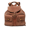 Gucci Large Suede Bamboo Drawstring Backpack Secondhand