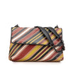 Bottega Veneta Small Leather Embroidered Stripe Olimpia Shoulder Bag Secondhand