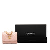Chanel CC Quilted Lambskin Medallion Clutch With Chain Secondhand