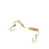 Chanel CC Gold Plated Rhinestone Round Clip On Earrings Secondhand