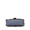 Fendi Zucca Trimmed Denim Buckle Flap Bag Secondhand