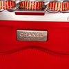 Chanel CC Patent Striped Chain Around Clutch Secondhand