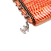 Chanel CC Patent Striped Chain Around Clutch Secondhand