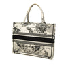 Dior Medium Canvas Embroidered Zodiac Toile De Jouy Book Tote Secondhand
