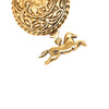 Chanel Gold Plated Knight Horse Pendant Necklace Secondhand