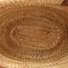 LOEWE Anagram Basket Small Raffia x Leather Handbag in Beige x Brown Secondhand