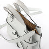 Secondhand LOEWE Gate Mini Top Handle Leather 2Way Handbag in Gray