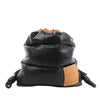LOEWE Puffy Yago Leather x Nylon Backpack in Black x Brown Secondhand