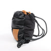 LOEWE Puffy Yago Leather x Nylon Backpack in Black x Brown Secondhand