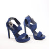 Louis Vuitton 19-year Suede Heels in Navy Blue, Size 38 EU Secondhand