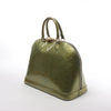 Louis Vuitton Alma GM Vernis Leather Handbag in Green M91558 Secondhand