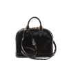 Secondhand Louis Vuitton Alma MM Vernis Leather 2 Way Handbag in Amarante M90024