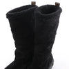 Louis Vuitton Breezy line 19-year Monogram Suede x Sheepskin Boots in Black CL0169, Size 38 EU Secondhand