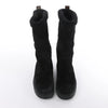 Louis Vuitton Breezy line 19-year Monogram Suede x Sheepskin Boots in Black CL0169, Size 38 EU Secondhand