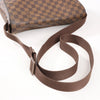 Louis Vuitton Damier Ebene Brooklyn MM Crossbody Bag in Brown N51211 Secondhand