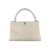 Secondhand Louis Vuitton Capucines GM Taurillon Leather Handbag in Beige