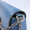 Louis Vuitton Epi Leather Twist Shoulder Bag GM in Denim Blue Secondhand