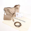 Louis Vuitton Hina Monogram Mahina Leather Shoulder Bag in Beige M54351 Secondhand